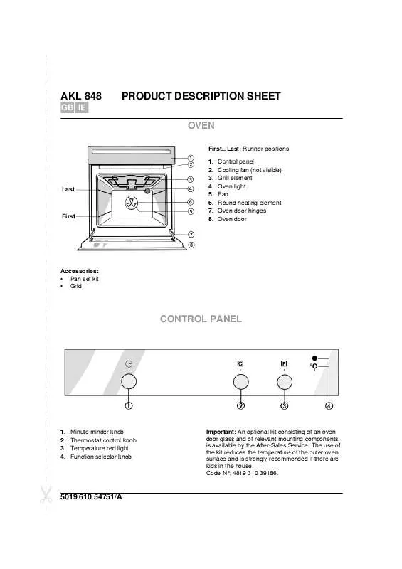 Mode d'emploi WHIRLPOOL AKL 848