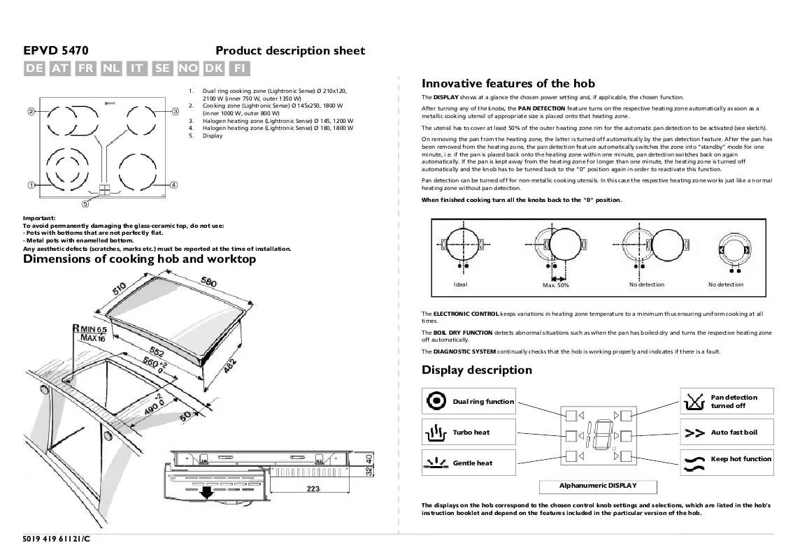 Mode d'emploi WHIRLPOOL AKM 126/NB/01