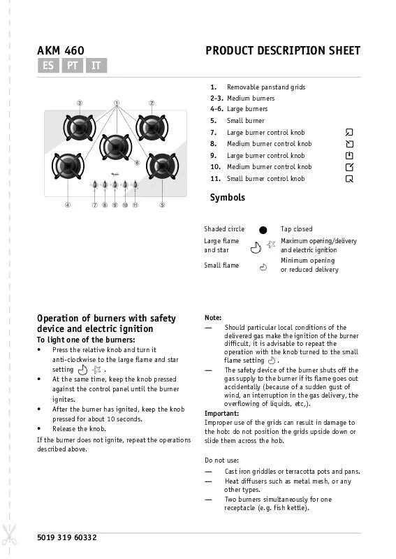 Mode d'emploi WHIRLPOOL AKM 460/WH