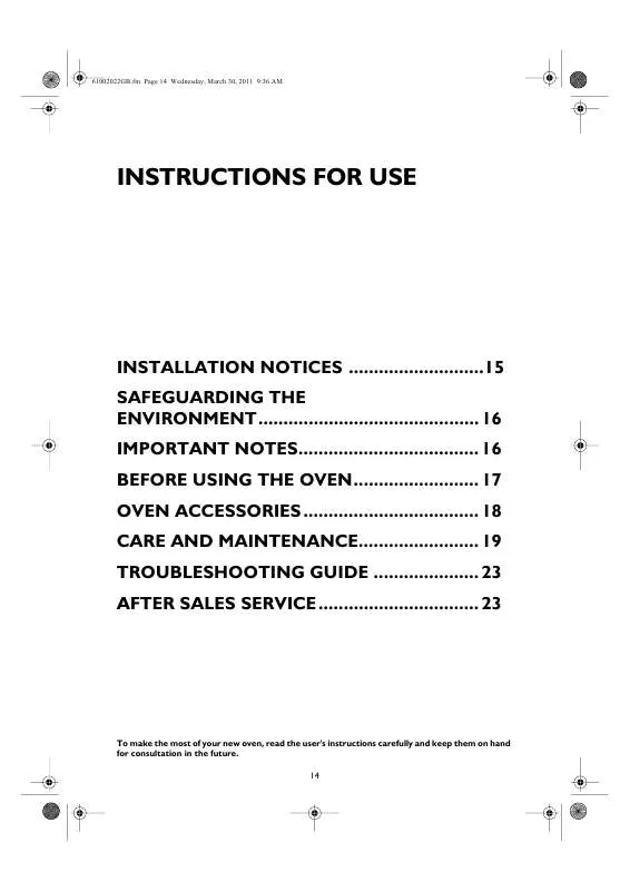 Mode d'emploi WHIRLPOOL AKP 159/IX