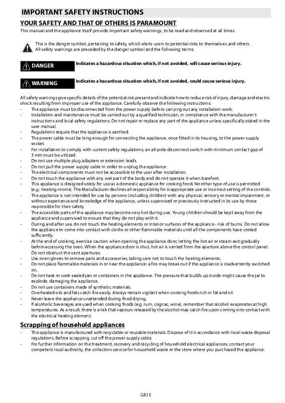 Mode d'emploi WHIRLPOOL AKP 160/IX