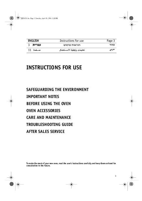 Mode d'emploi WHIRLPOOL AKP 237/02 WH