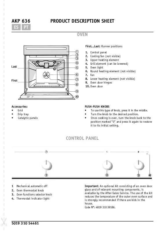 Mode d'emploi WHIRLPOOL AKP 636 WH