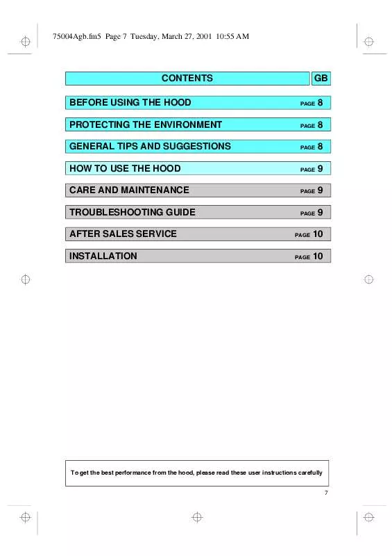 Mode d'emploi WHIRLPOOL AKS 422 NB