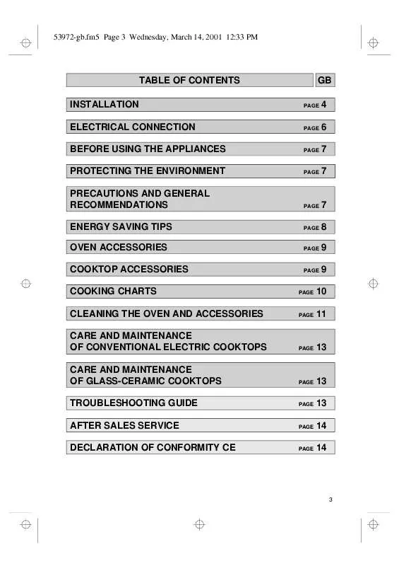 Mode d'emploi WHIRLPOOL AKZ 303 IX