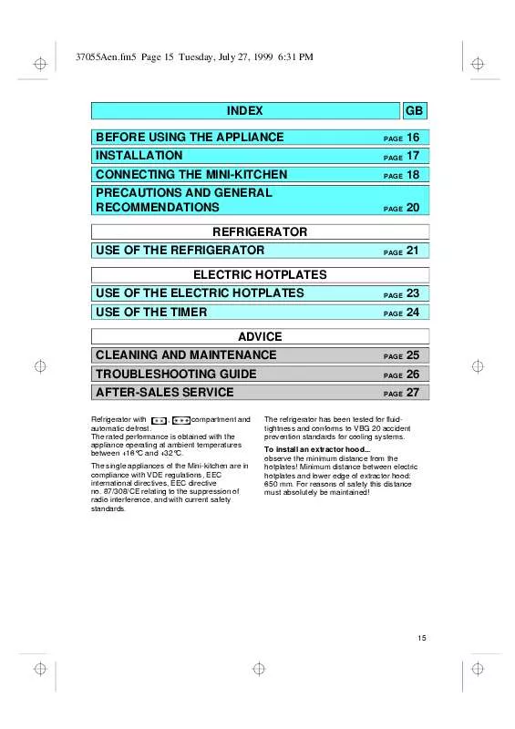 Mode d'emploi WHIRLPOOL AMB 591/G/L