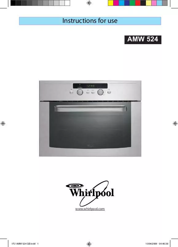 Mode d'emploi WHIRLPOOL AMW 524 IX