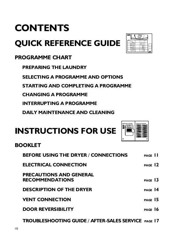 Mode d'emploi WHIRLPOOL AQUAFEEL A