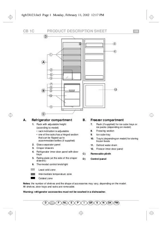 Mode d'emploi WHIRLPOOL ARC 5030