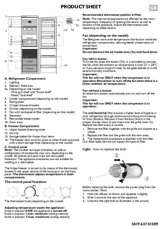 Mode d'emploi WHIRLPOOL ARC 5714/1 IX