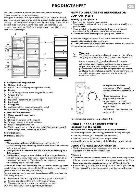 Mode d'emploi WHIRLPOOL ARC7636/1