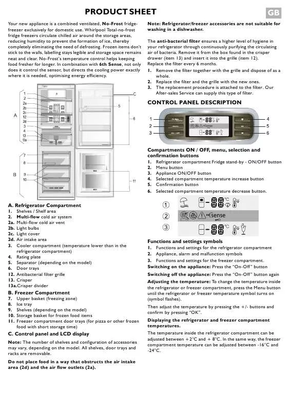 Mode d'emploi WHIRLPOOL ARC7699 IX