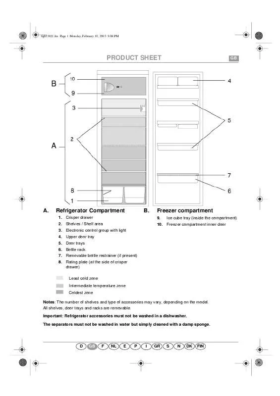 Mode d'emploi WHIRLPOOL ARG 947/3