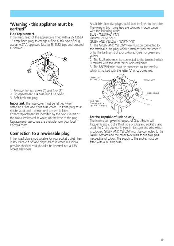 Mode d'emploi WHIRLPOOL ARG 970/R