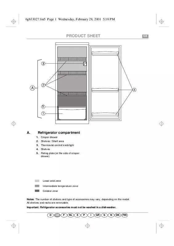 Mode d'emploi WHIRLPOOL ARL 350/G/E