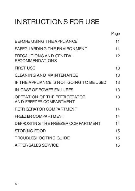 Mode d'emploi WHIRLPOOL ARL 779/A /1