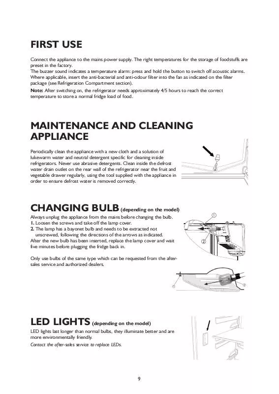 Mode d'emploi WHIRLPOOL ART 113/A