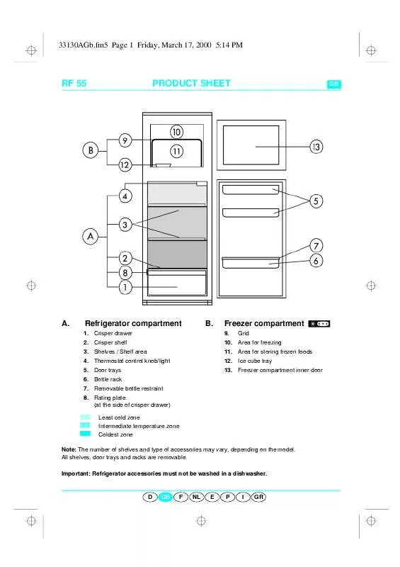 Mode d'emploi WHIRLPOOL ARZ 909/H/YELLOW