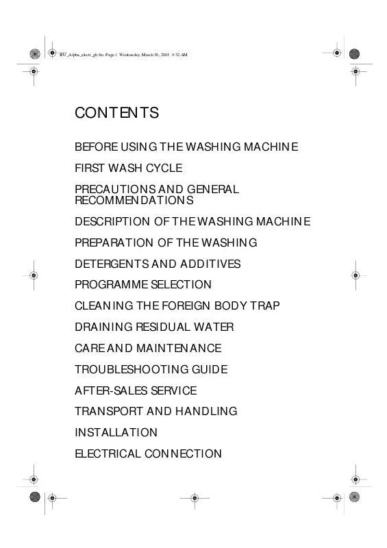 Mode d'emploi WHIRLPOOL AWA 6100