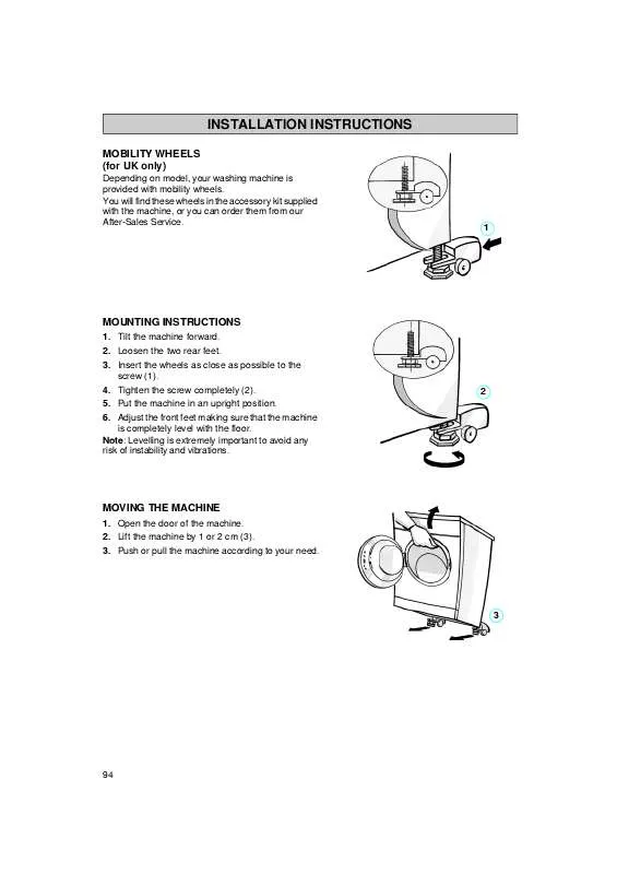 Mode d'emploi WHIRLPOOL AWM 259/3