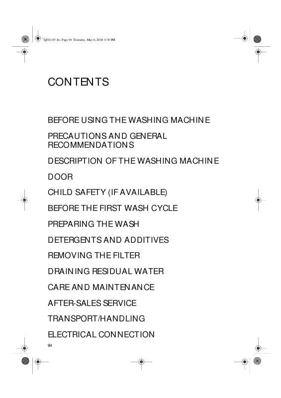 Mode d'emploi WHIRLPOOL AWM 6082