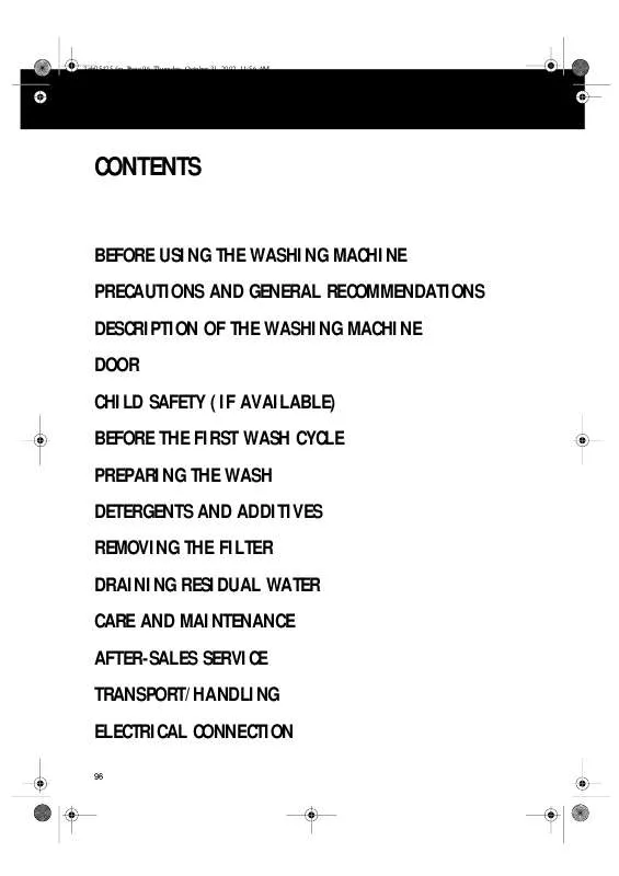 Mode d'emploi WHIRLPOOL AWM 8105/2