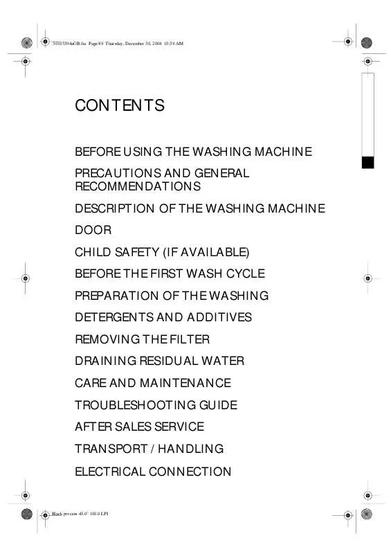 Mode d'emploi WHIRLPOOL AWO 10561SYMBOL