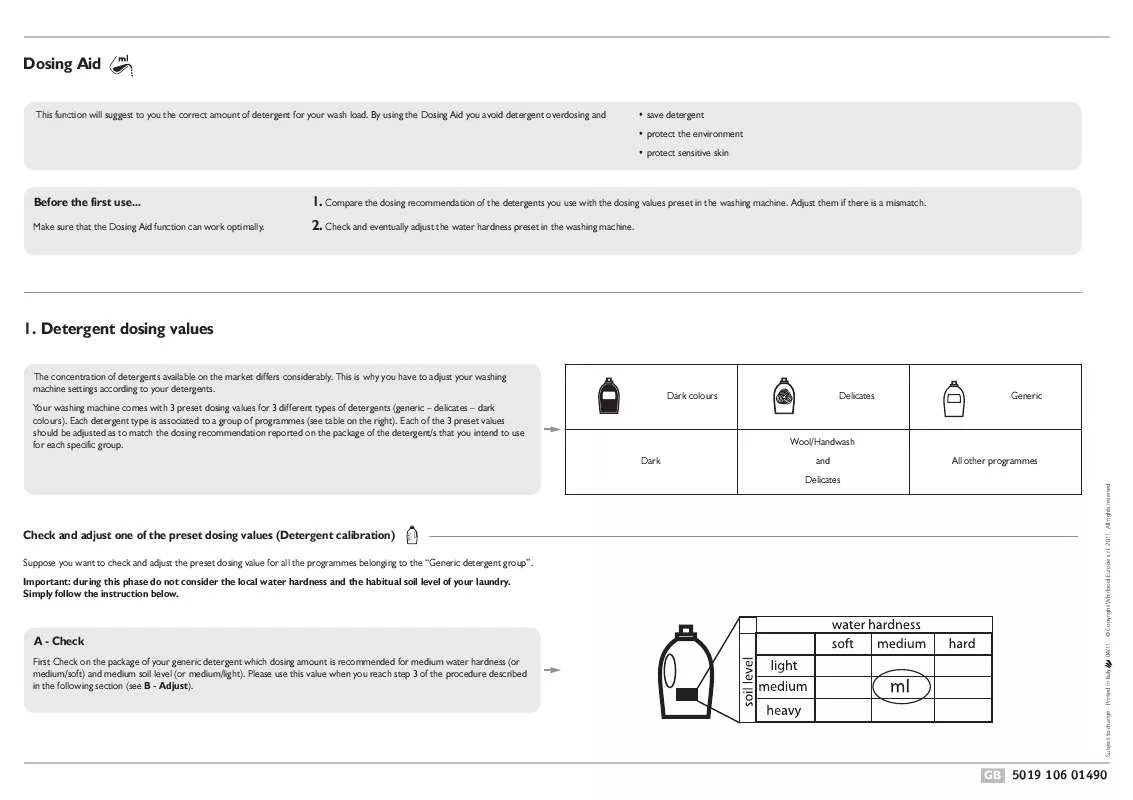 Mode d'emploi WHIRLPOOL AWOD 7455