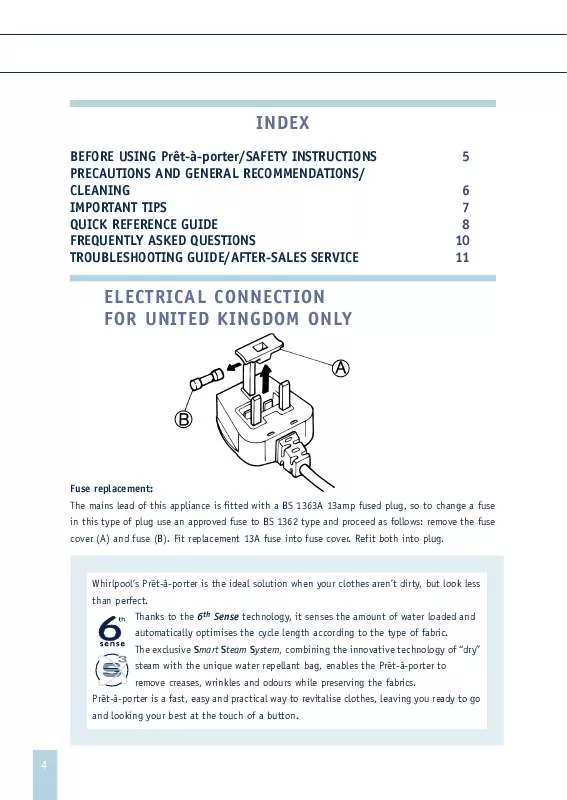 Mode d'emploi WHIRLPOOL AWR 213