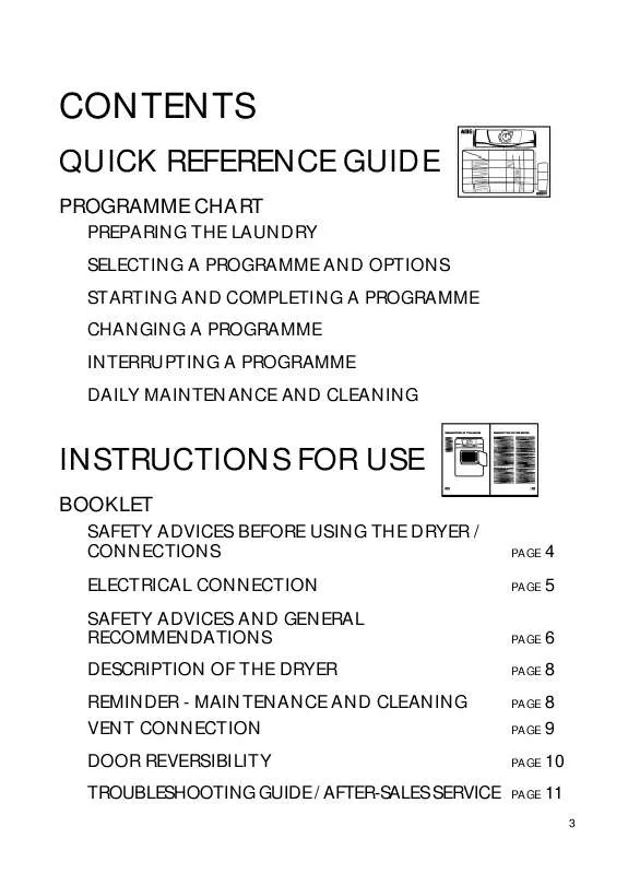 Mode d'emploi WHIRLPOOL AWZ 250