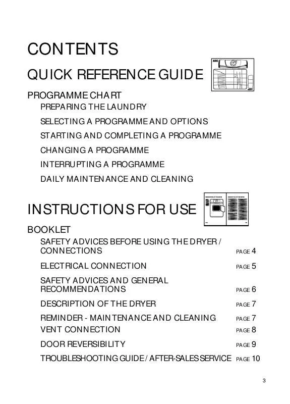 Mode d'emploi WHIRLPOOL AWZ 3308