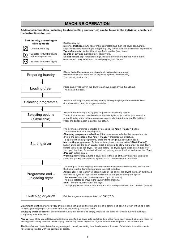 Mode d'emploi WHIRLPOOL AZA-HP 7572