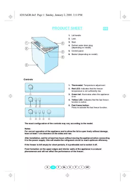 Mode d'emploi WHIRLPOOL CCH 140