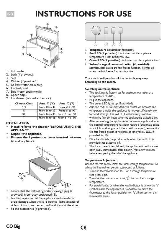 Mode d'emploi WHIRLPOOL CFR320A-1