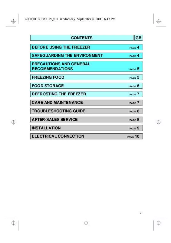 Mode d'emploi WHIRLPOOL CFR94