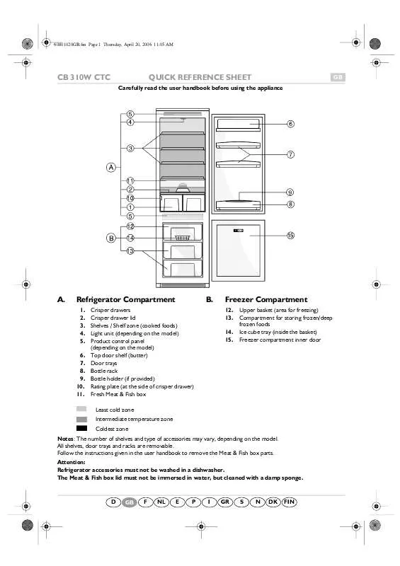 Mode d'emploi WHIRLPOOL CR328APZD