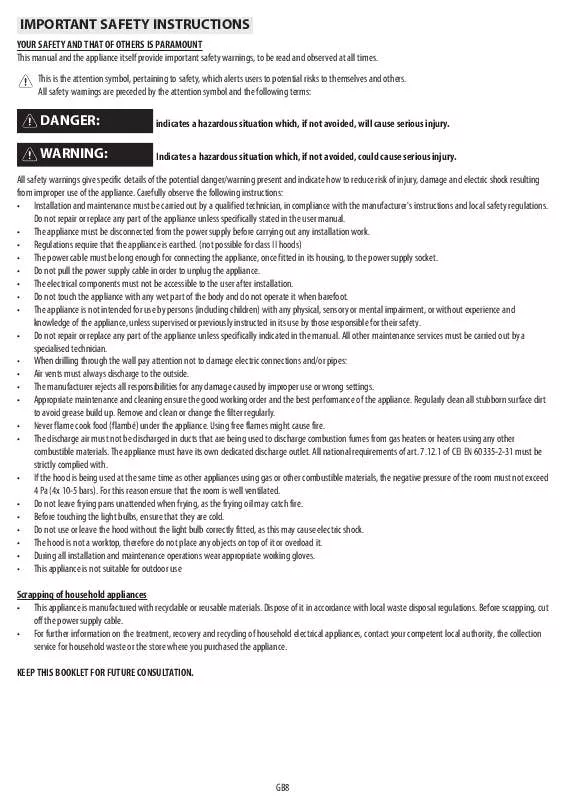 Mode d'emploi WHIRLPOOL DBM 5396 IN