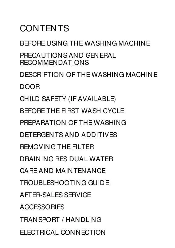 Mode d'emploi WHIRLPOOL DENVER 1400