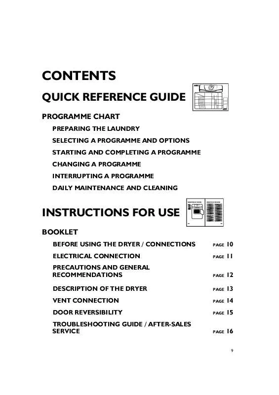 Mode d'emploi WHIRLPOOL EC 329