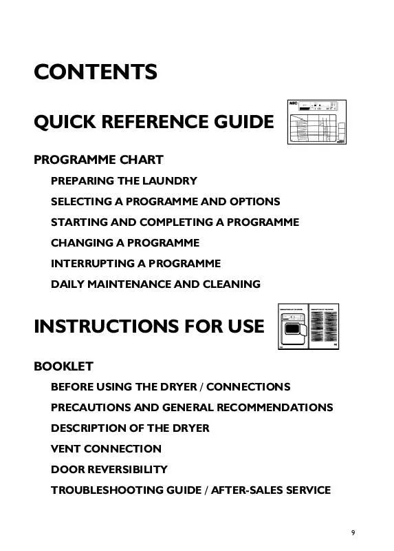 Mode d'emploi WHIRLPOOL EC 3295