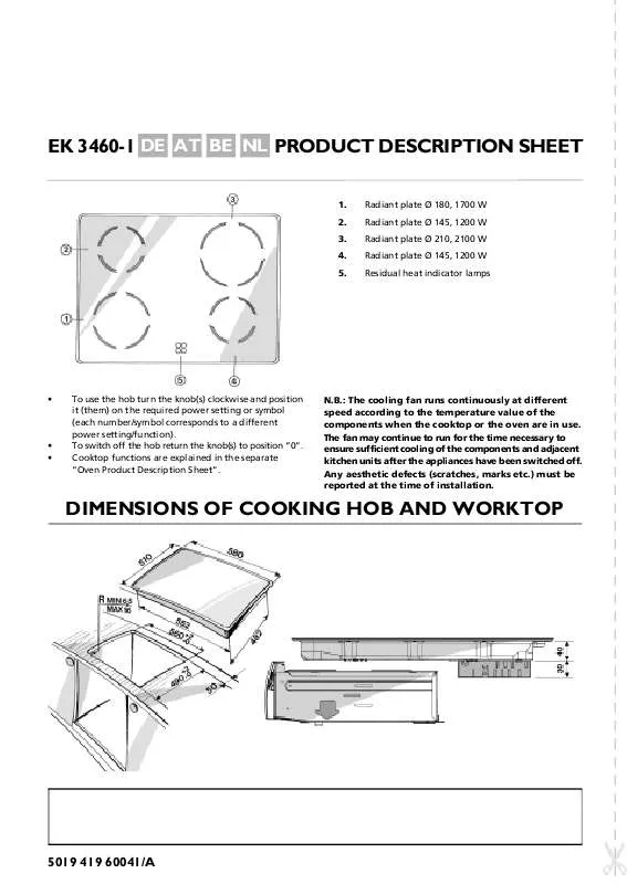 Mode d'emploi WHIRLPOOL EK 3460-1 WS