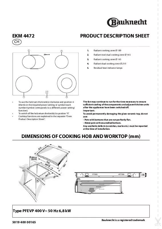 Mode d'emploi WHIRLPOOL EKM 4472 IN