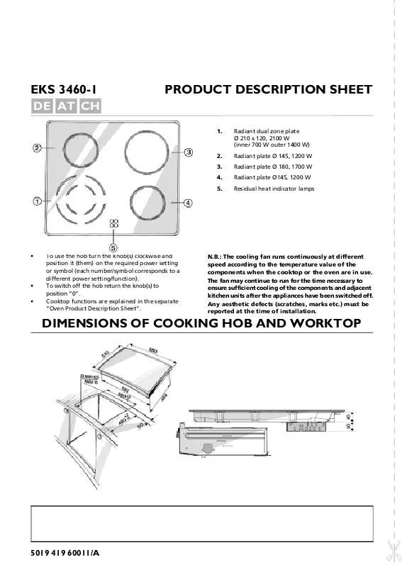 Mode d'emploi WHIRLPOOL EKS 3460-1 IN