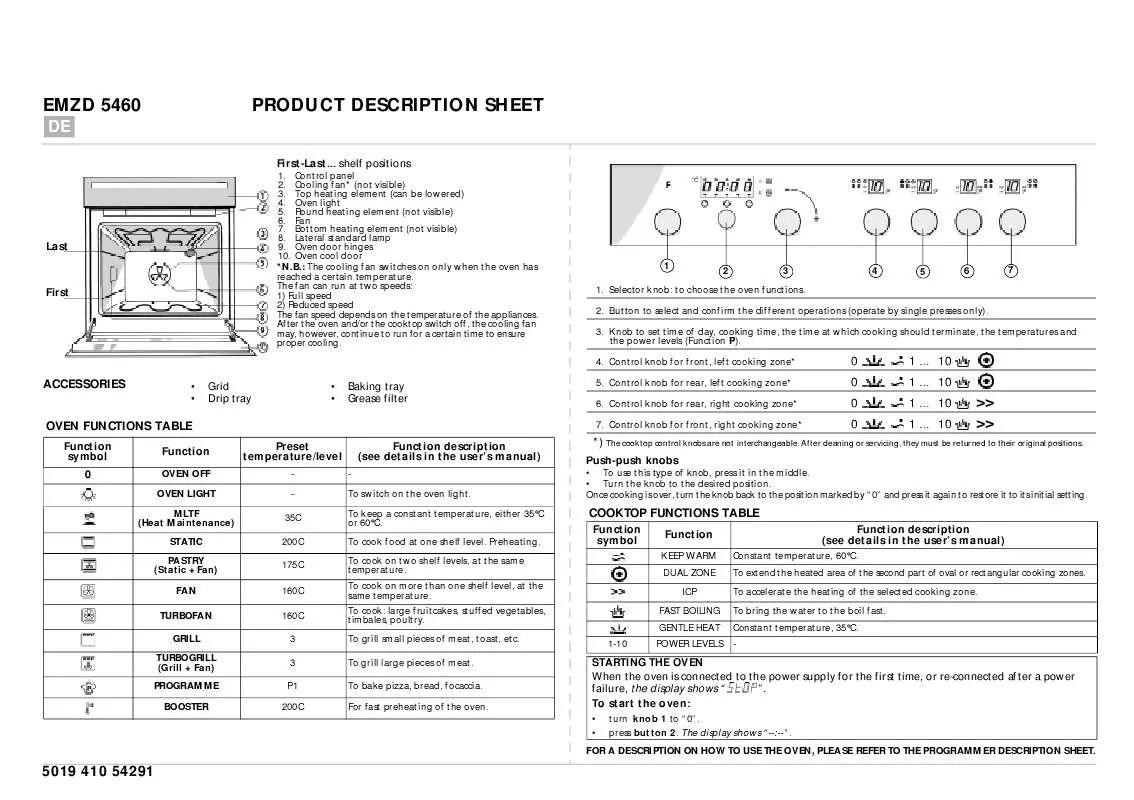 Mode d'emploi WHIRLPOOL EMZ 5460/01 WS