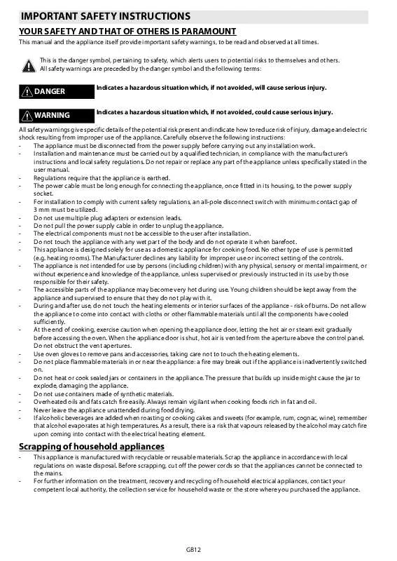 Mode d'emploi WHIRLPOOL ESN 6261/IN