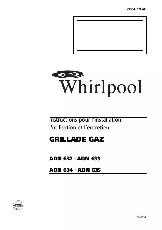 Mode d'emploi WHIRLPOOL GSXK 7524/3