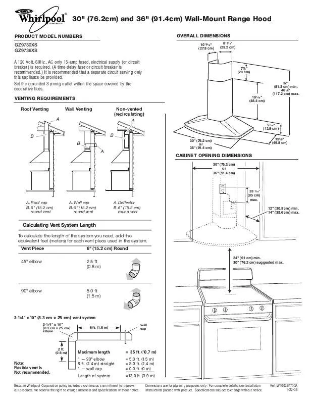 Mode d'emploi WHIRLPOOL GZ9730XS