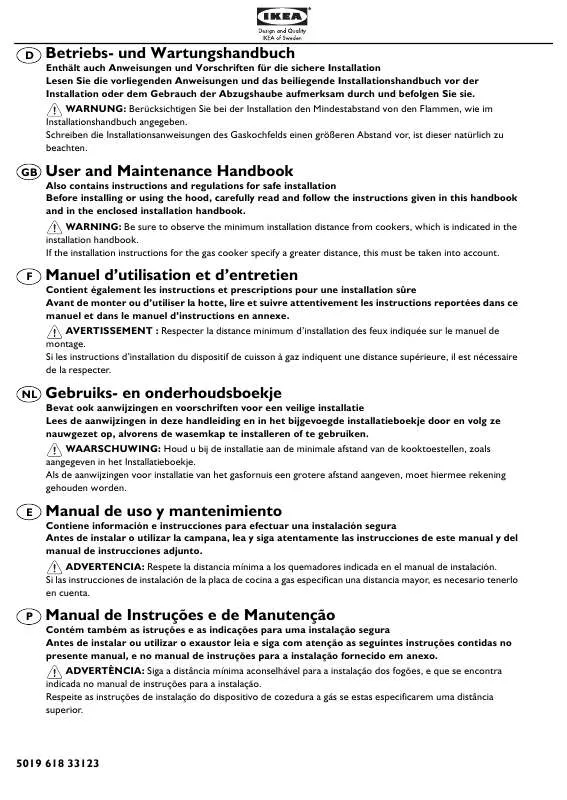 Mode d'emploi WHIRLPOOL HOO B20 S