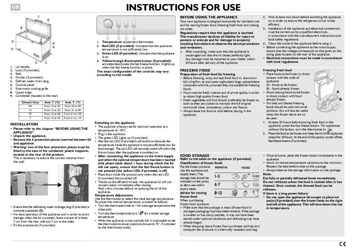 Mode d'emploi WHIRLPOOL ICF 270/1