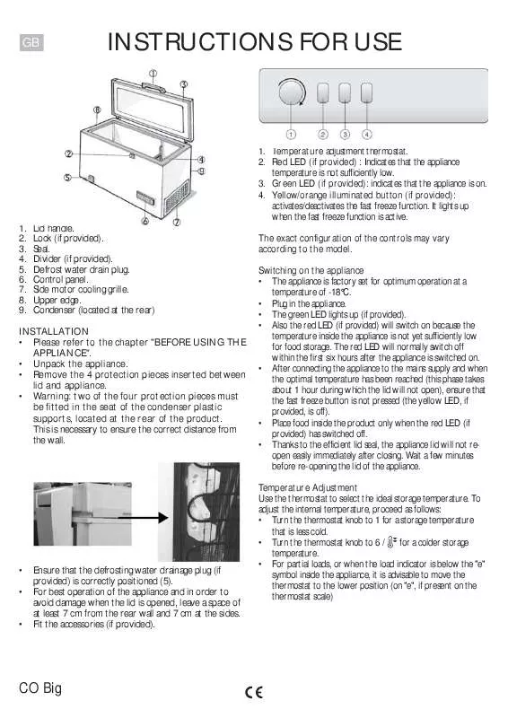 Mode d'emploi WHIRLPOOL ICF 411